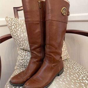 Brown Tommy Hilfiger Riding Boots